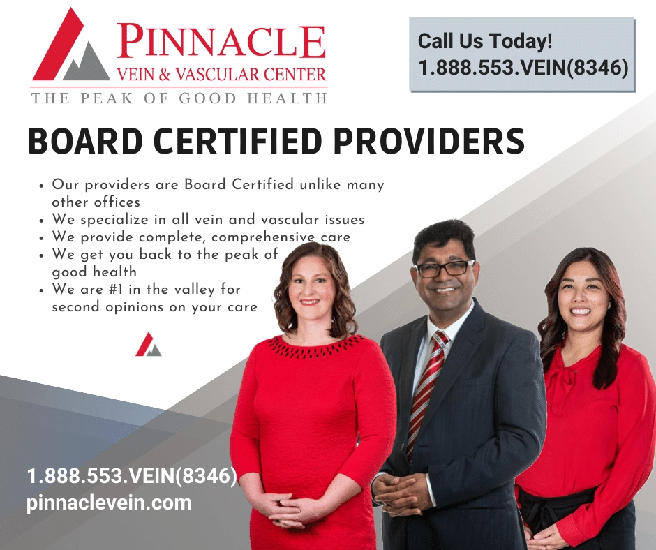 Board certified vein vascular providers